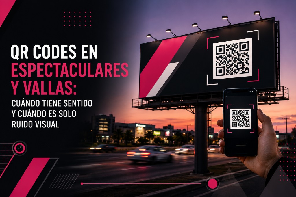 QR codes en espectaculares y vallas: cuándo tiene sentido y cuándo es solo ruido visual